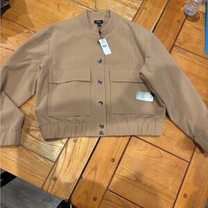 Express Tan Pinstripe Blazer